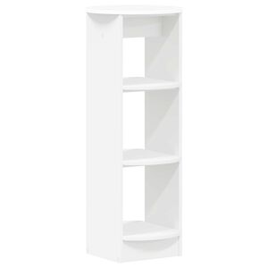 vidaXL Meuble d'appoint Blanc 40 x 40 x 100 cm Bois d&rsquo;ing&eacute;nierie