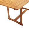 vidaXL Ensemble &agrave; manger de jardin 9pcs bois d'acacia solide textil&egrave;ne