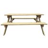 vidaXL Table de pique-nique 150 x 135 x 71,5 cm Bois