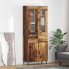 vidaXL Haut Armoire avec tiroir 2 pcs Bois Ancien Bois d'ing&eacute;nierie