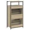 vidaXL Armoire &agrave; chaussures ch&ecirc;ne sonoma 60x34x112cm bois d'ing&eacute;nierie