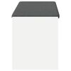 vidaXL Banc d'entr&eacute;e Blanc 103 x 38 x 45 cm Bois Ing&eacute;nierie et Tissu