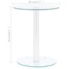 vidaXL Table basse Transparent 40 cm Verre tremp&eacute;