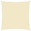 vidaXL Voile d'ombrage 160 g/m&sup2; Cr&egrave;me 5x5 m PEHD