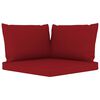 vidaXL Salon de jardin 6 pcs avec coussins rouge bordeaux