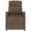 vidaXL Fauteuil électrique de massage Marron Tissu