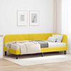 vidaXL Cadre de lit d'angle avec matelas Jaune 100 x 200 cm Velours