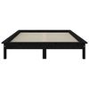 vidaXL Cadre de lit sans matelas noir 120x200 cm bois massif