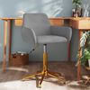 vidaXL Chaise pivotante de salle &agrave; manger Gris clair Velours