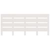 vidaXL T&ecirc;te de lit Blanc 200x3x80 cm Bois massif de pin