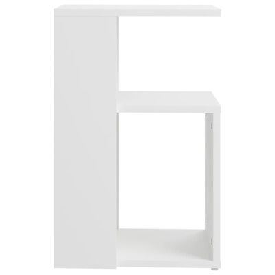 vidaXL Table d'appoint Blanc 36x30x56 cm Aggloméré