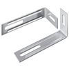 vidaXL Support anti-basculement 2 Argent&eacute; 74,5 x 15 x 32 mm Fer