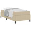 vidaXL Cadre de lit avec matelas Gris Vert Clair 90 x 200 cm tissu