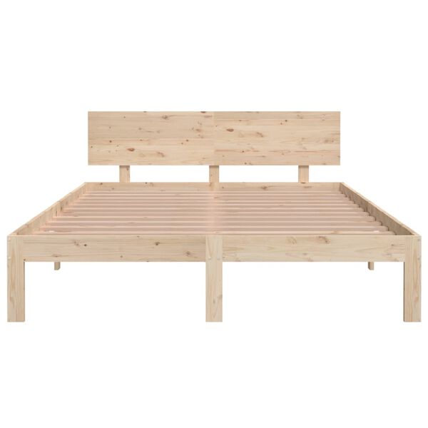 vidaXL Cadre de lit sans matelas bois massif de pin 140x200 cm