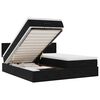 VidaXL Cadre de lit ottoman avec matelas noir 160x200 cm velours