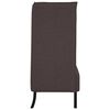 vidaXL Canapé à Haut Dossier Marron foncé 109 x 56 x 121 cm tissu
