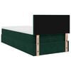 vidaXL Lit ottoman avec matelas et LED Vert fonc&eacute; 90x200cm velours