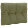 vidaXL Coussin de dossier de palette VIANEN 100 % polyester Vert olive