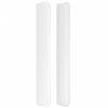 vidaXL Tête de lit avec oreilles Blanc 103x16x118/128 cm Similicuir
