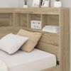 vidaXL T&ecirc;te de lit de rangement Ch&ecirc;ne Sonoma 90 cm Bois d'ing&eacute;nierie
