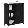 vidaXL Buffet Ch&ecirc;ne noir 70 x 30 x 80 cm Bois d'ing&eacute;nierie