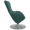 vidaXL Fauteuil &oelig;uf Vert fonc&eacute; Velours