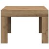 vidaXL Table basse Ch&ecirc;ne artisanal 50 x 50 x 35 cm Bois d'ing&eacute;nierie
