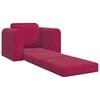 vidaXL Canap&eacute;-Lit Bordeaux 98 x 71 x 83 cm Velours