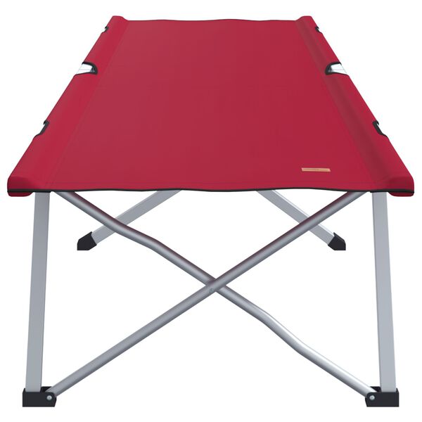 vidaXL Lit de camping pliant Rouge 62 x 194 x 42 cm Tissu Oxford