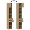 vidaXL Armoire de rangement 2 pcs Ch&ecirc;ne artisanal 30 x 42,5 x 225 cm