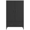vidaXL Buffet haut noir 70x31x115 cm bois d'ingénierie