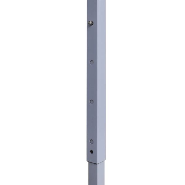 vidaXL Tente de réception pliable avec 2 parois 3x3 m Acier Blanc
