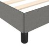 vidaXL Cadre de lit sans matelas gris foncé 160x200 cm tissu