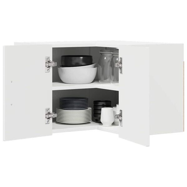 vidaXL Armoire de cuisine Blanc brillant 57 x 57 x 40 cm