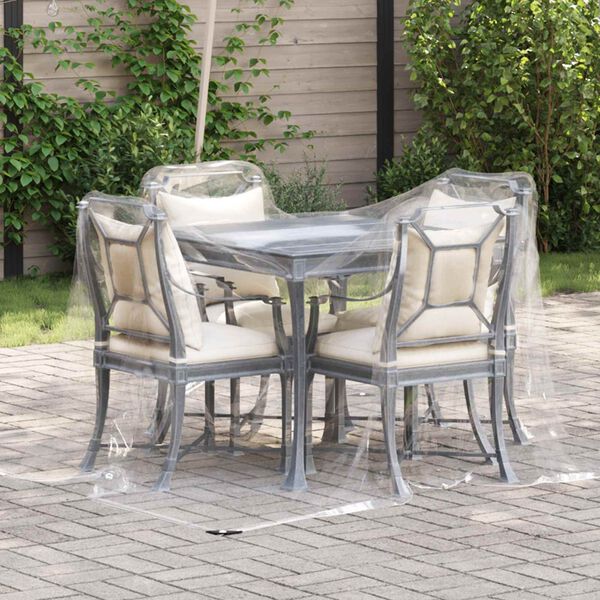 vidaXL B&acirc;che avec &oelig;illets Transparent 2 x 2 m Poly&eacute;thyl&egrave;ne