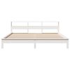 vidaXL Cadre de lit sans matelas blanc 200x200 cm bois massif de pin