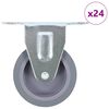 vidaXL 24 pcs Roulettes fixes 75 mm