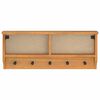vidaXL Porte-manteau mural SANDNES 87x12x35 cm bois massif pin