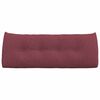 vidaXL Coussin de Dos Bordeaux 120 x 24 x 50 cm tissu