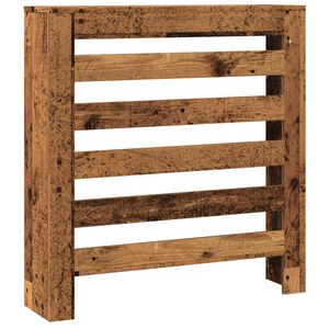 vidaXL Cache-radiateur vieux bois 78x20x82 cm bois d'ing&eacute;nierie