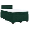 vidaXL Sommier &agrave; lattes de lit avec matelas vert fonc&eacute; 120x190 cm