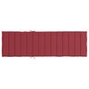 vidaXL Coussin de chaise longue rouge bordeaux 200x60x3cm tissu oxford