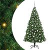 vidaXL Sapin de No&euml;l artificiel Vert 210 cm PVC, Acier et Plastique
