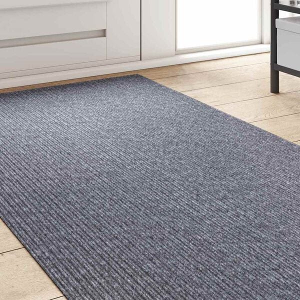 vidaXL Tapis Couloir Gris clair 80 x 300 cm tissu
