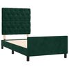 vidaXL Cadre de lit sans matelas vert fonc&eacute; 80x200 cm velours