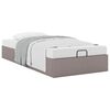 vidaXL Cadre de lit ottoman sans matelas taupe 90x190 cm tissu