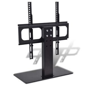 vidaXL Support TV avec base Fer Noir 23"-55