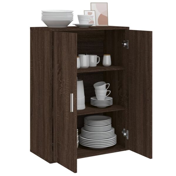 vidaXL Buffet ch&ecirc;ne marron 60x31x84 cm bois d'ing&eacute;nierie
