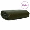 vidaXL B&acirc;che 650g / m&sup2; Vert olive 3,5 x 5 m Toile avec rev&ecirc;tement en PVC