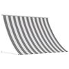 vidaXL Auvent Anthracite et blanc 250 x 150 cm